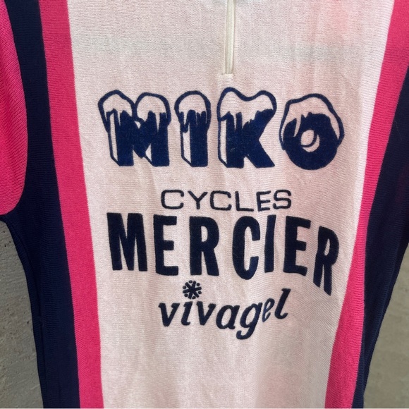 Rare VTG Miko Cycles Mercier Vivagel Cycling Shirt - Picture 4 of 11